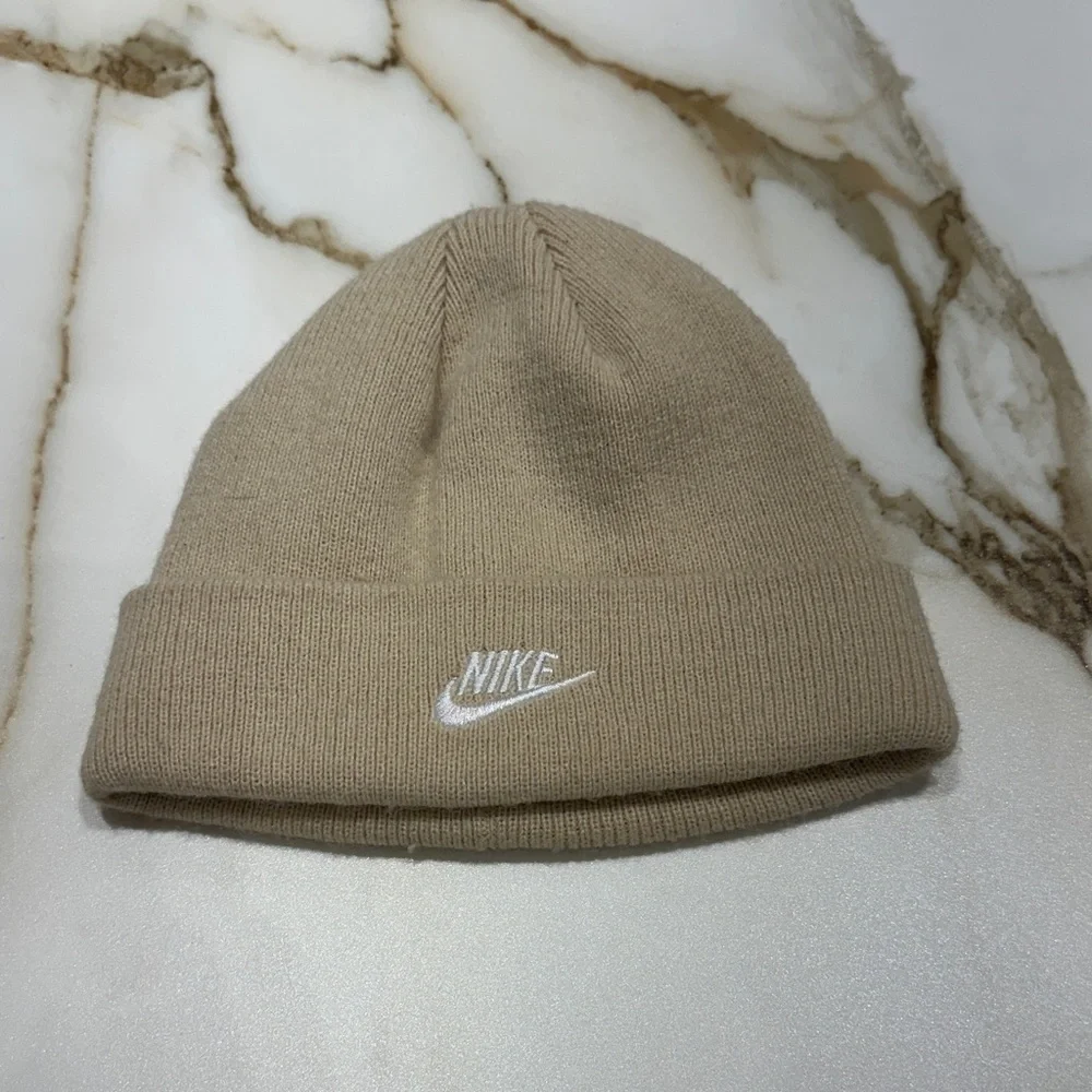 Nike Beige Knit Beanie